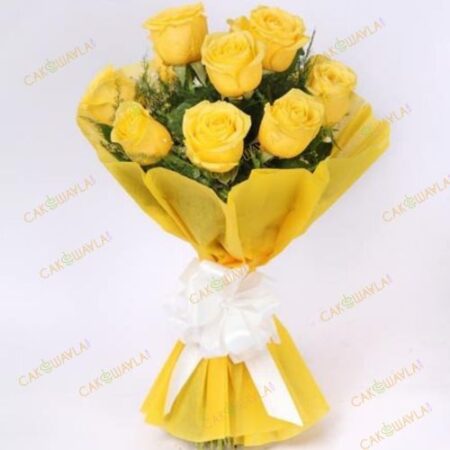 10 Yellow Roses