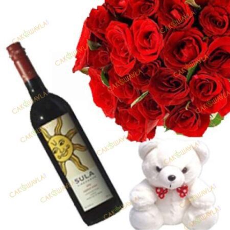 12-Red-Roses-With-Sula-Wine