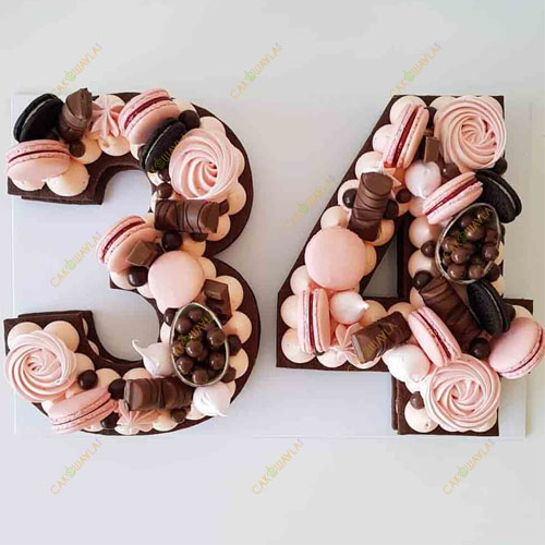 34 number cake