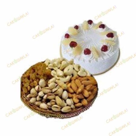 500 gm Pineapple Cake with 500 gm Mixed Dry Fruits