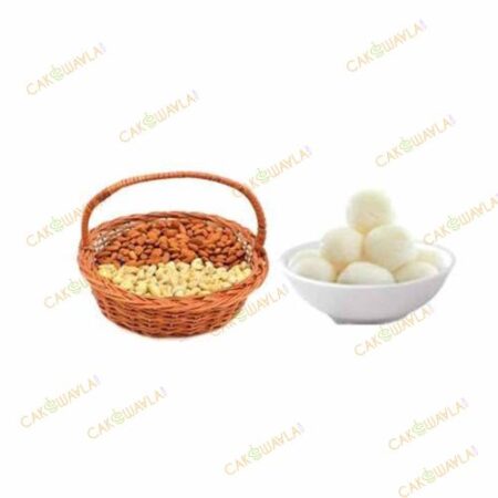 Almonds Cashew and Rasgulla