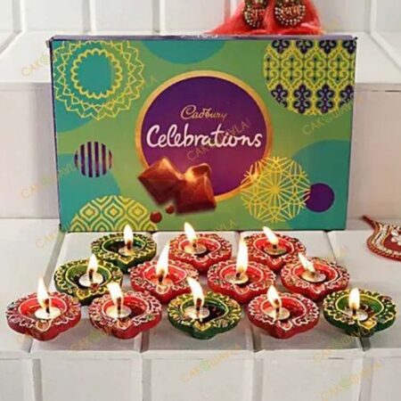 Cadbury Celebrations and Traditional Golden Diyas