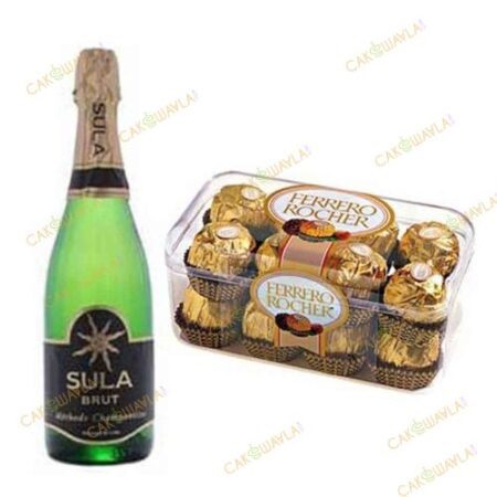 Champagne-With-Ferrero-Rocher