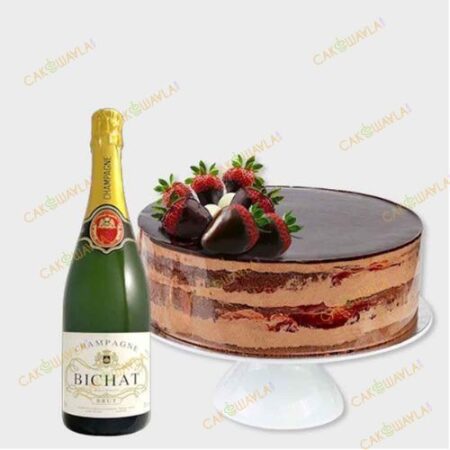 Chocolate-Cake-Champagn