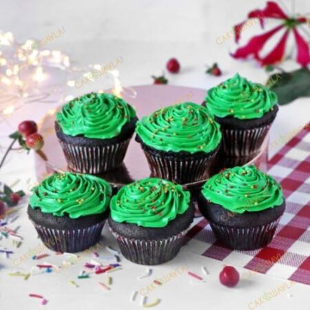 Creamy Green Chocolate Cupcake