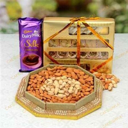 Dairymilk Silk With Mixed Sweets & Dryfruit