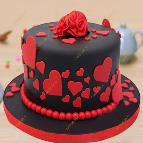 Fondant Heart Cake