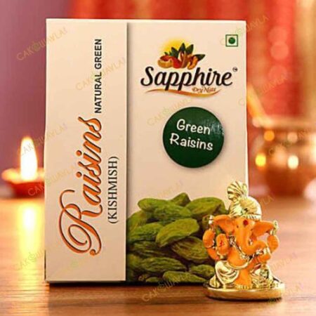 Ganesh Idol and Green Raisins