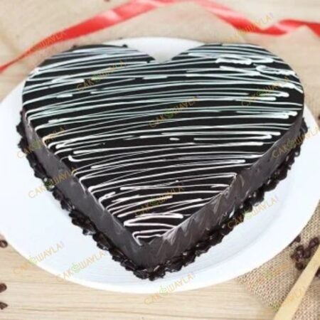 Heart Shaped Chocolate Cake