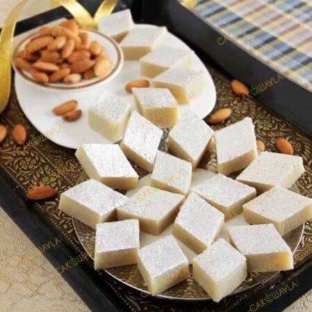 Kaju Burfi with Almonds