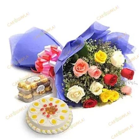 Mix Love Hamper and Cake Combo