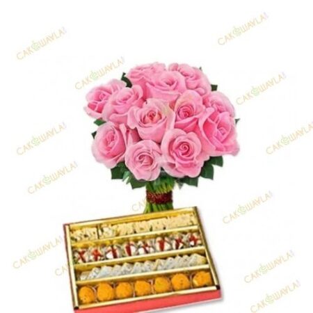 Pink-Roses-With-Assorted