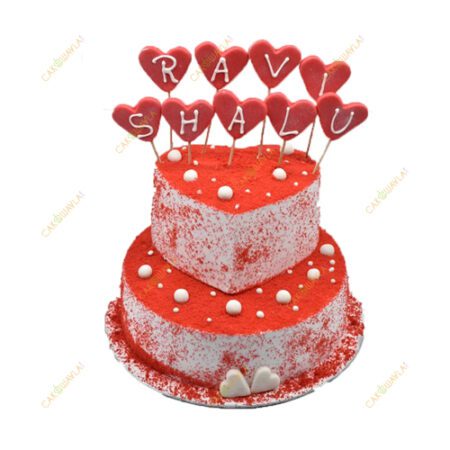 Red Velvet Anniversary Cake