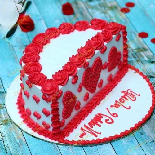 red velvet half cake