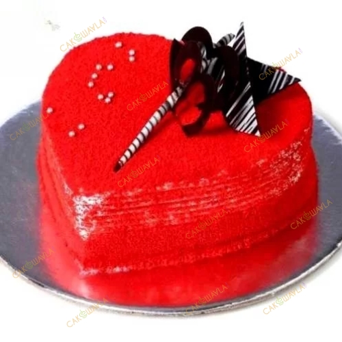 Red Velvet Heart Shape Cake