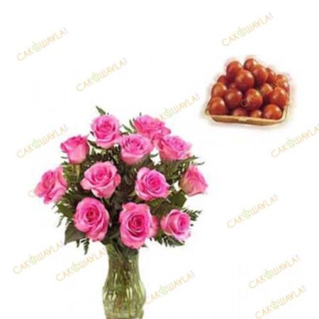 Roses with Gulab Jamun