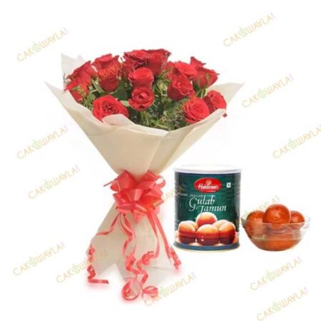 Roses with Gulab Jamun