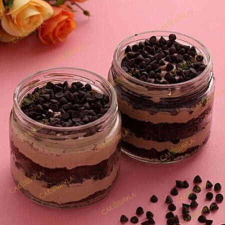 Sweet Choco Chip Cream Cake Jar Set of 2