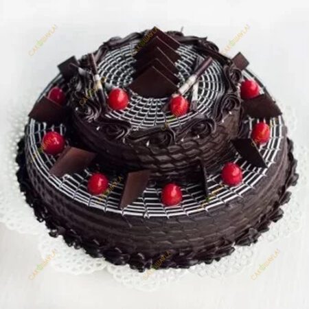 Two Tier Choco-Truffle Cake